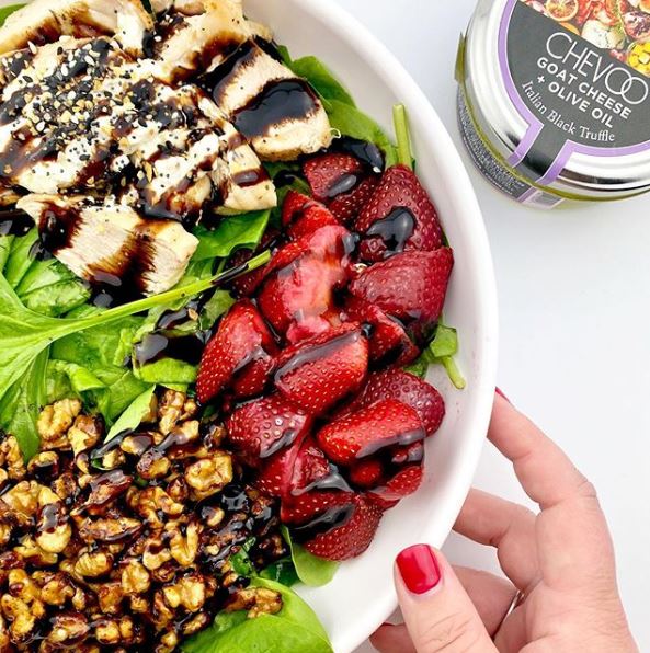 Strawberry Salad with Goat Cheese Recipe – Belle Cheese Board.com