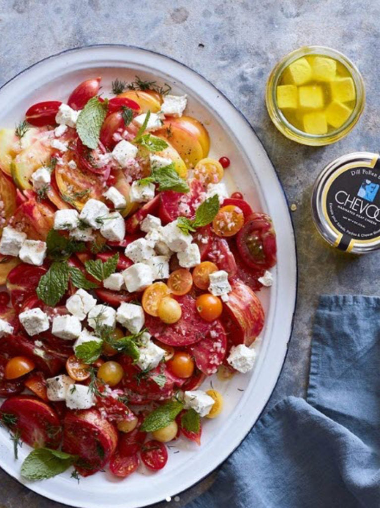 Heirloom Tomato Salad with Goat Cheese – Belle Cheese Board.com