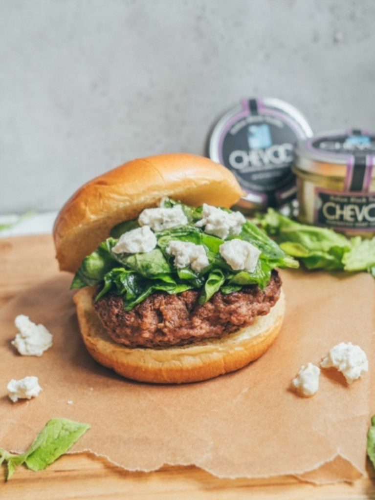 Goat Cheese Burger Recipe Belle Cheese