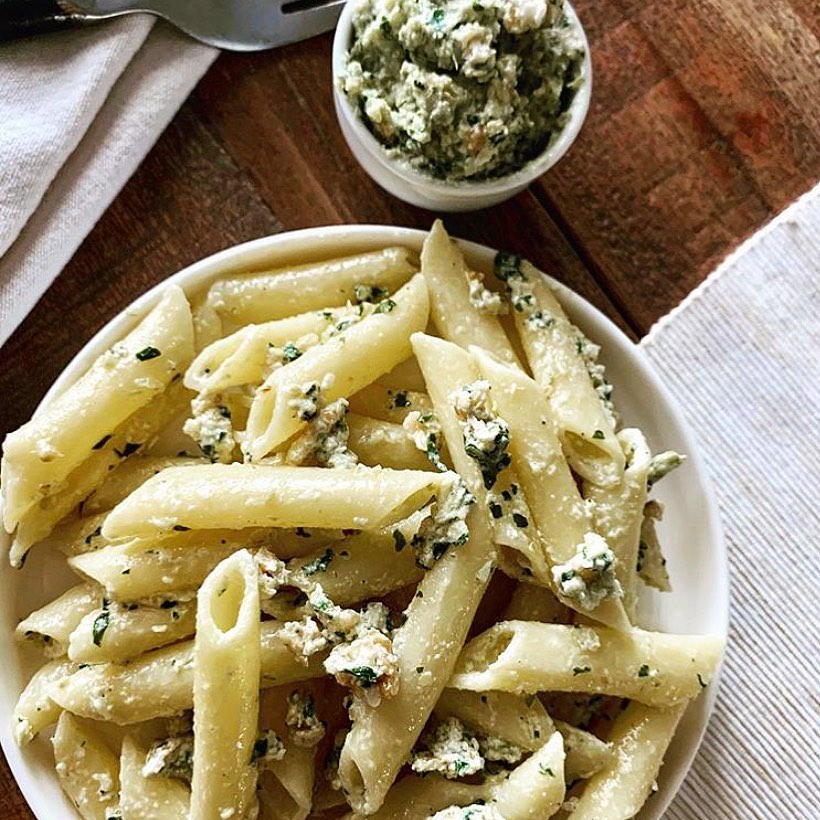 CHEVOO Italian Black Truffle & Pesto Pasta Recipe