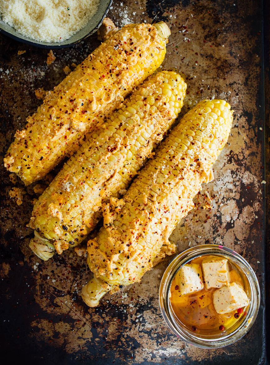 CHEVOO Grilled Cheesy Corn Recipe