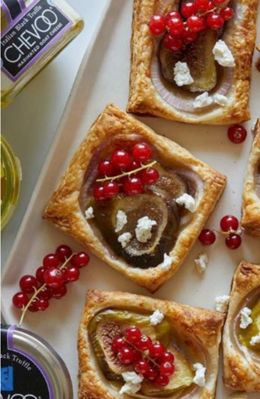 Roasted Fig & Goat Cheese Tarts Recipe