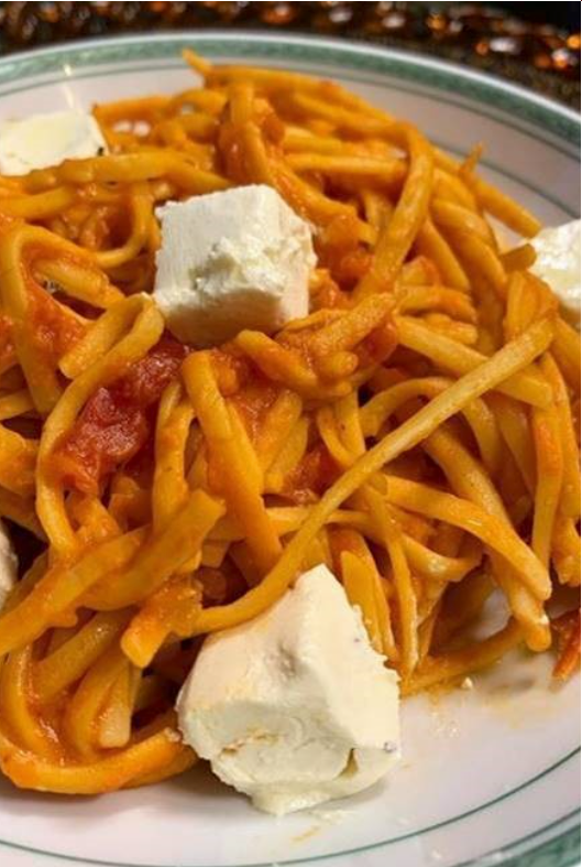 Linguine Pomodoro with Goat Cheese Recipe