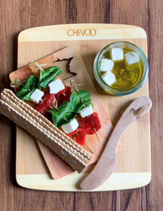CHEVOO Sun Dried Tomato Cheese Skewers Recipe