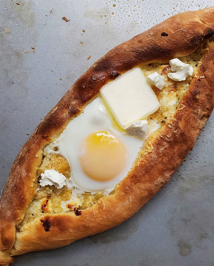 Easy Black Truffle Goat Cheese Khachapuri