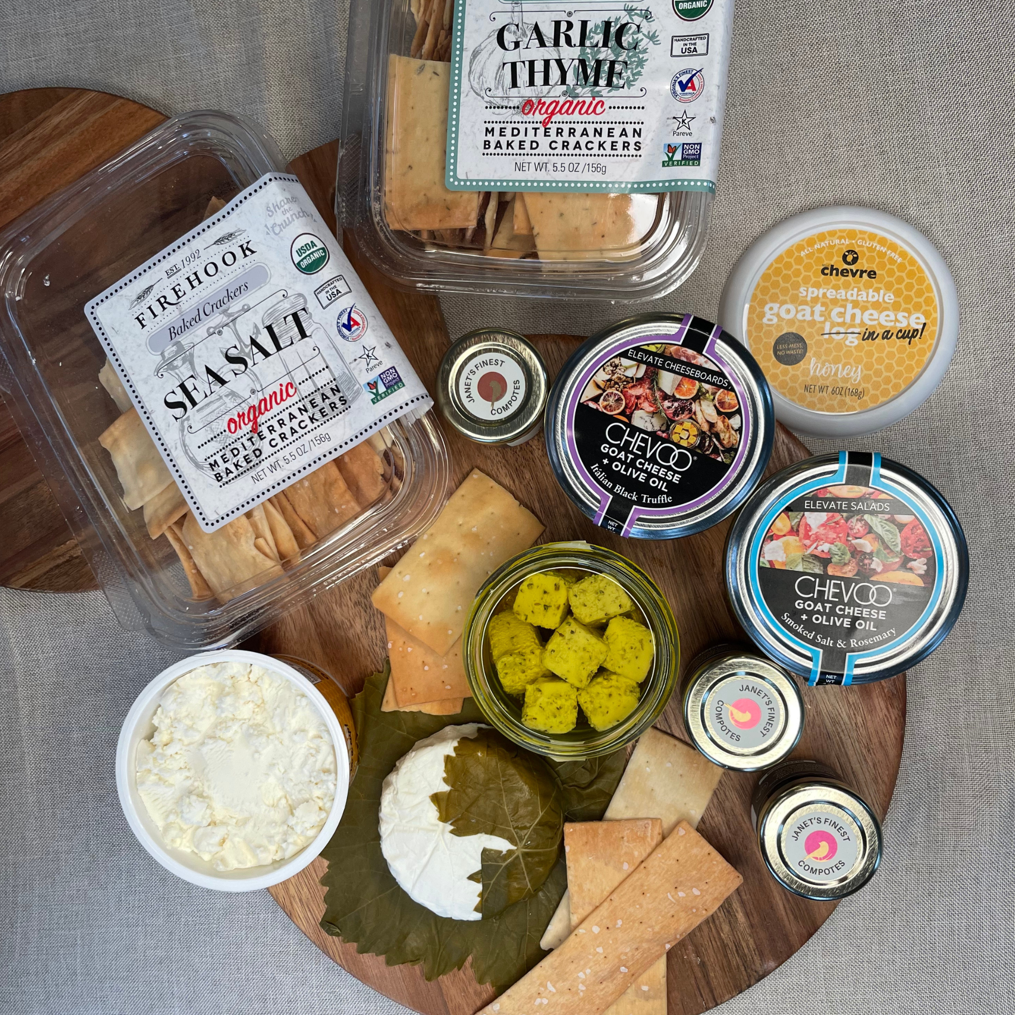 The Belle Cheese Board Goat Cheese Assortment