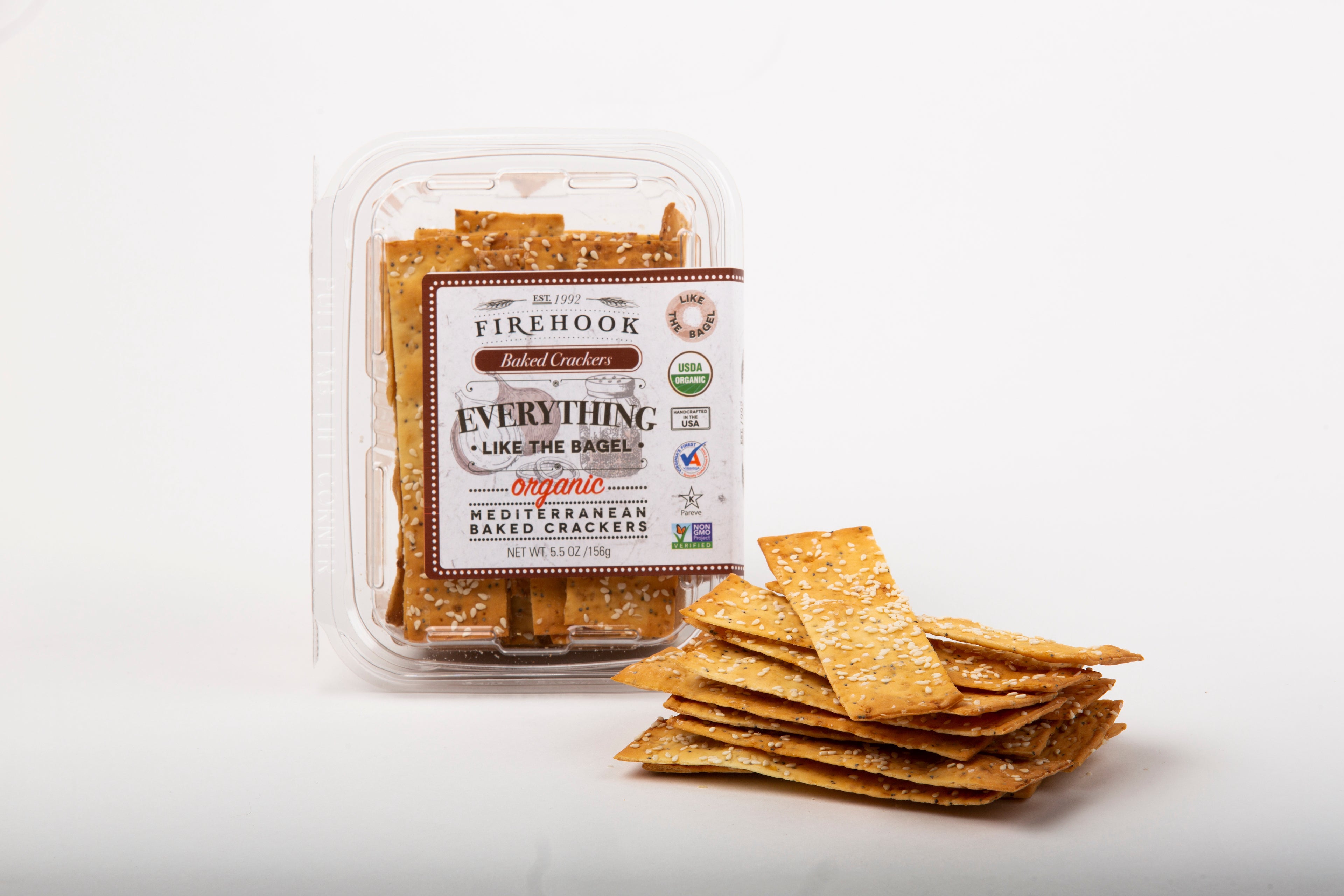 Firehook Mediterranean Baked Crackers - Everything