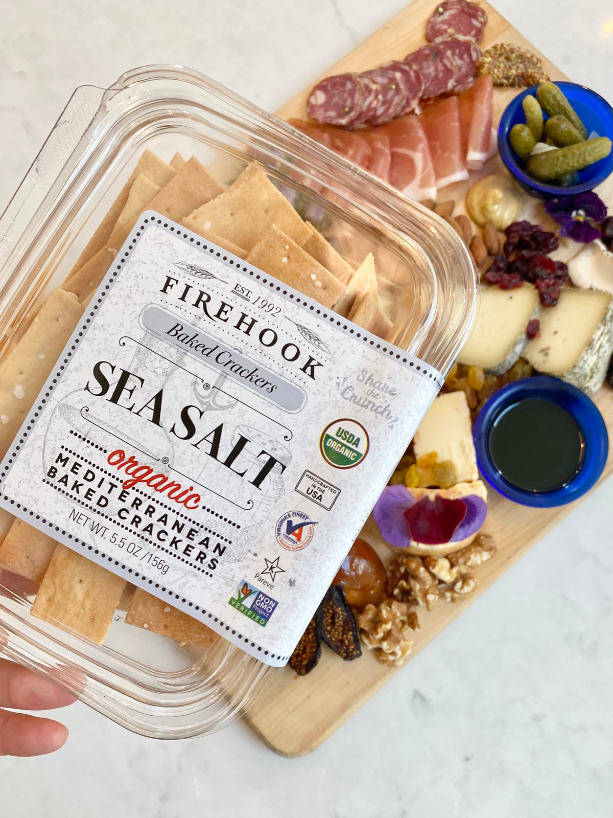 Firehook Crackers Firehook Crackers - Sea Salt – Belle Cheese Board.com
